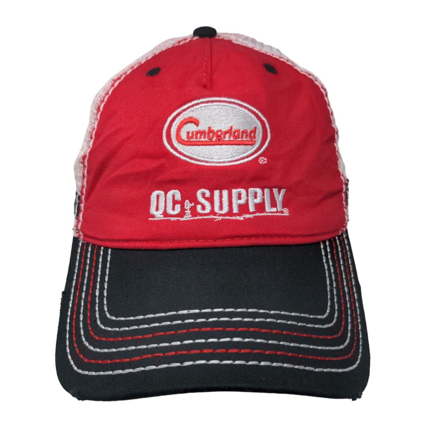 Cumberland QC Supply Strapback Trucker Hat Multi One Size Mesh Back