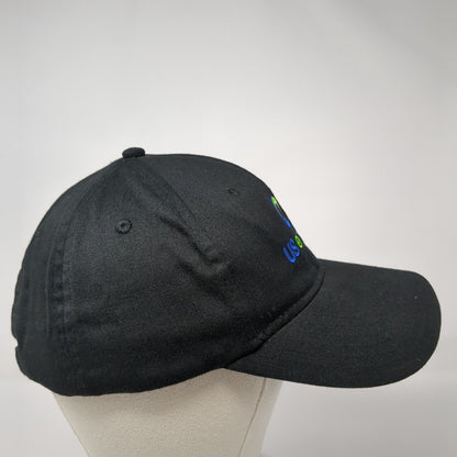 US Ecology Slideback Hat Black One Size Adjustable Embroidered 6 Panel Otto