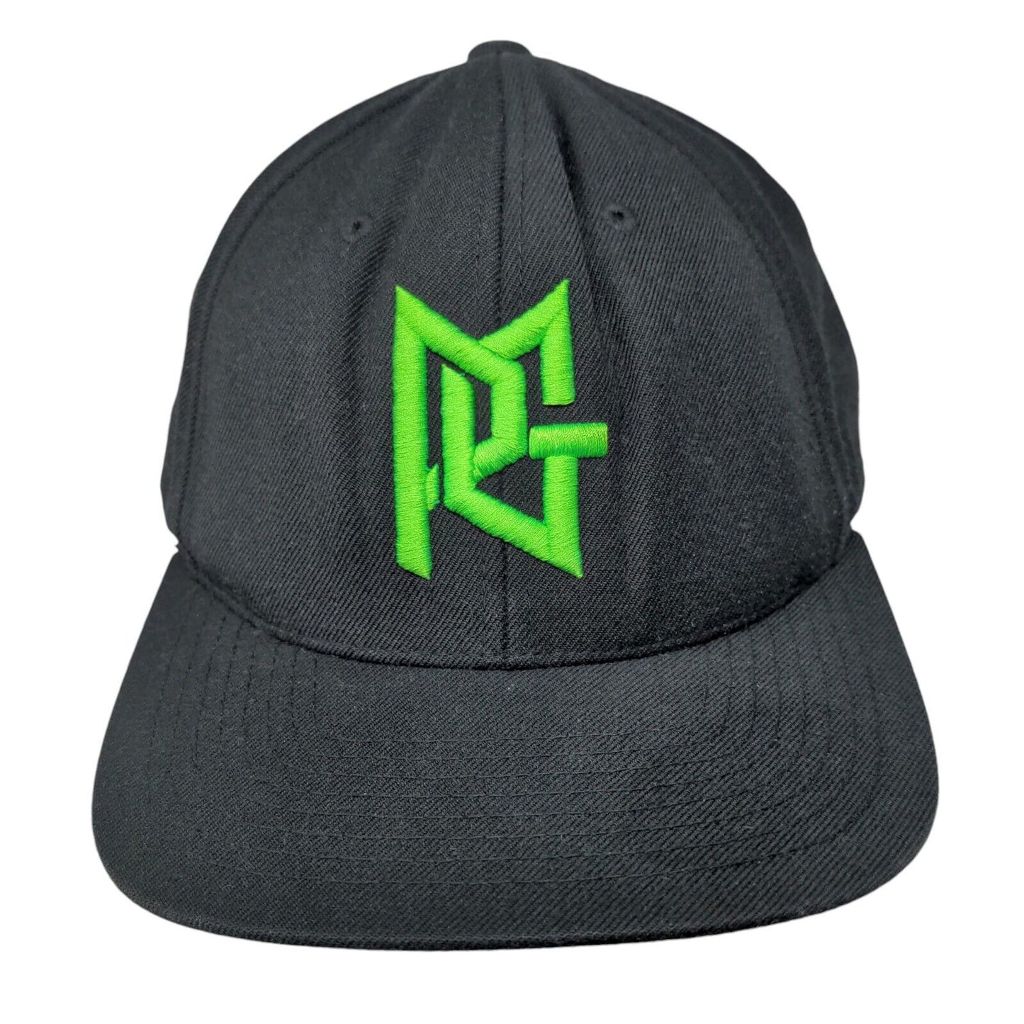 PG Snapback Hat Black One Size Adjustable Embroidered The Classics Yupoong