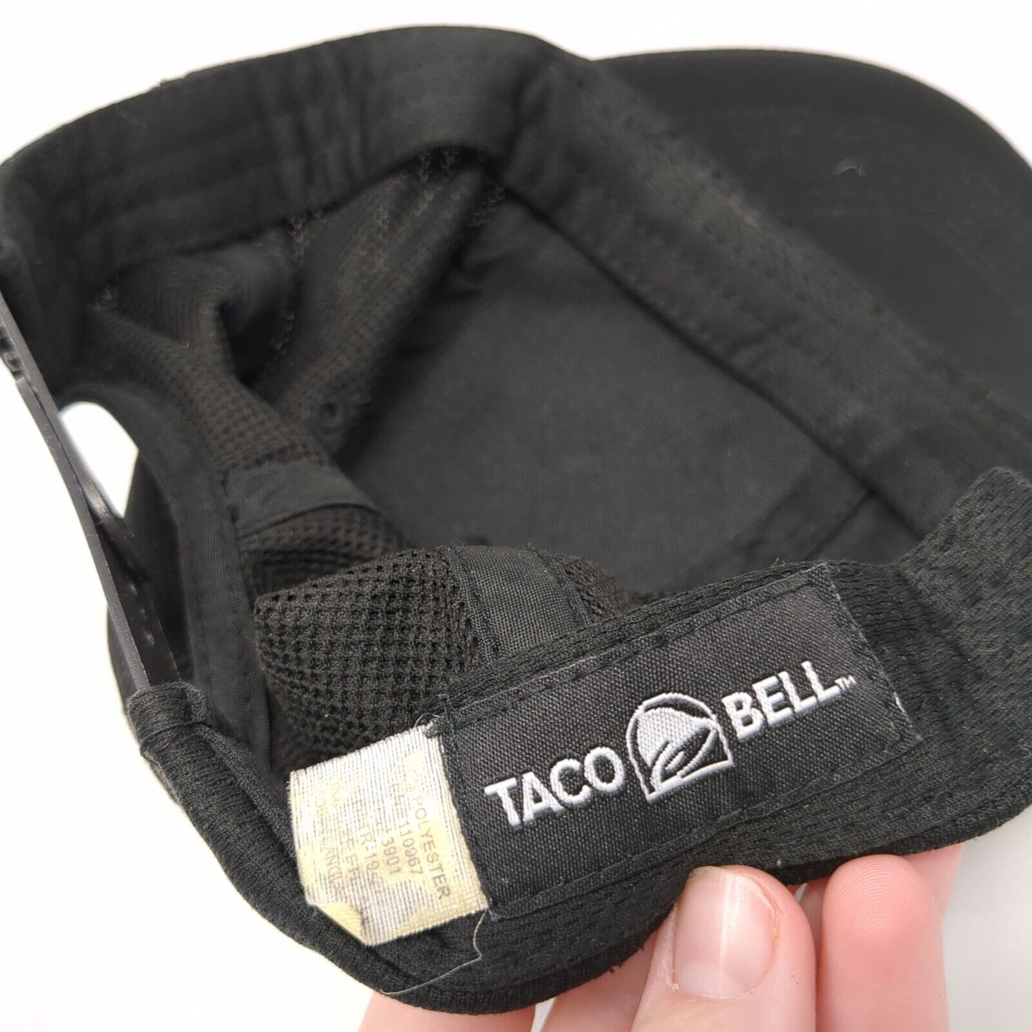 Taco Bell Snapback Hat Black One Size Adjustable Embroidered 6 Panel