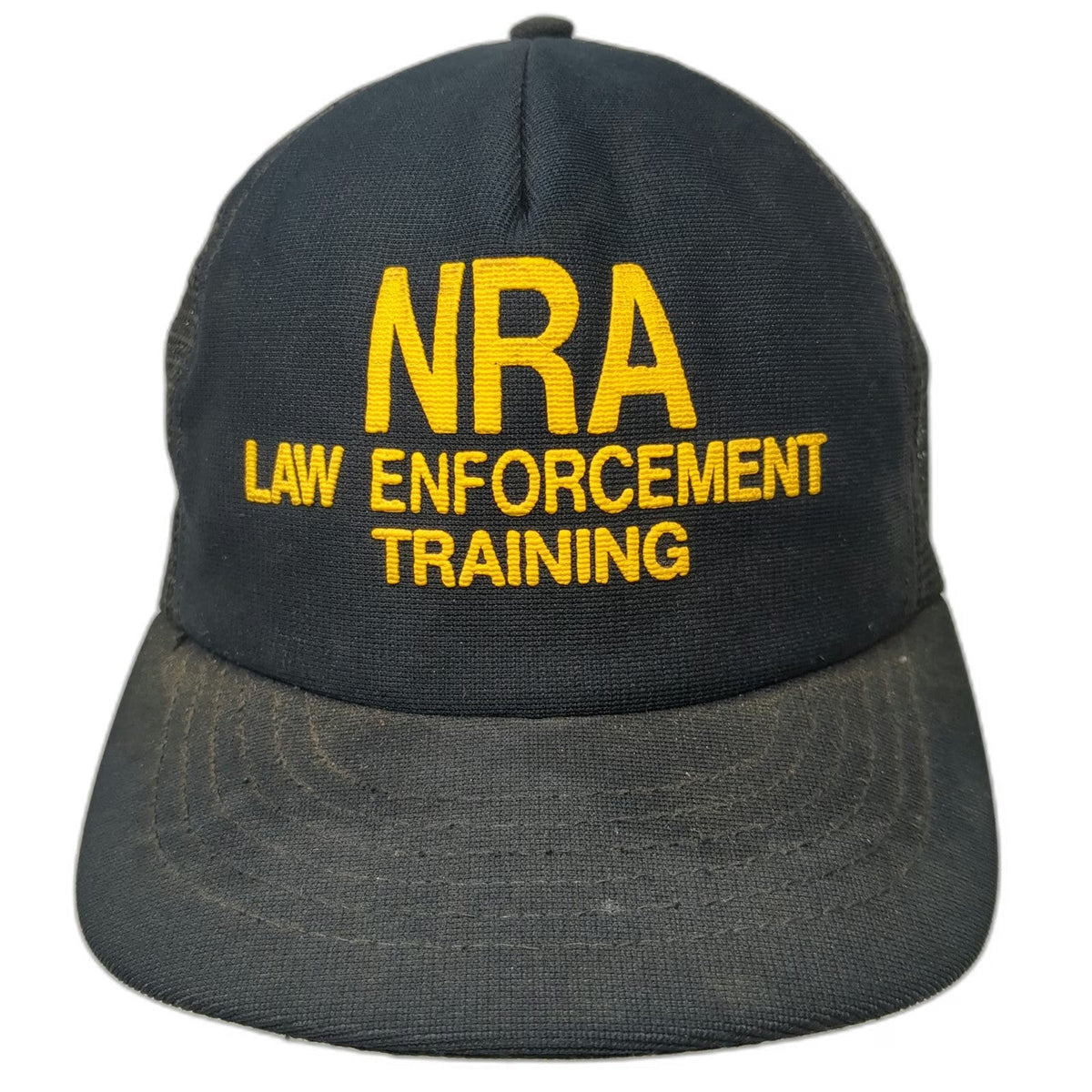 Trucker Hat Black One Size NRA Law Enforcement Training Snapback Mesh Back Hat