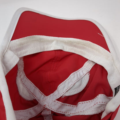 Athletic Works Strapback Hat Red One Size Adjustable Breathable Mesh Blank