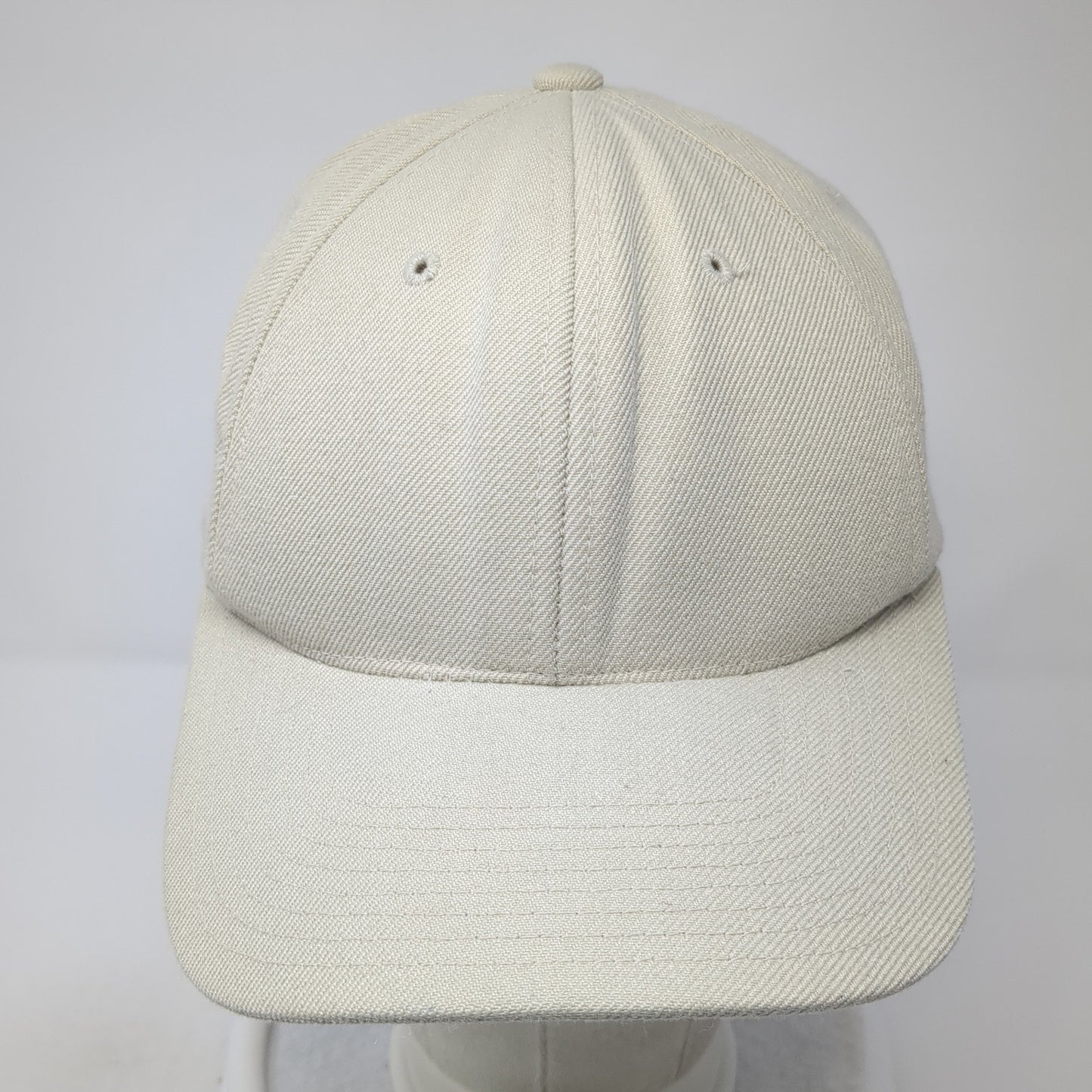 Top Of The World Fitted Baseball Cap Beige 7 1/4 Lightweight Vented Holes Blank