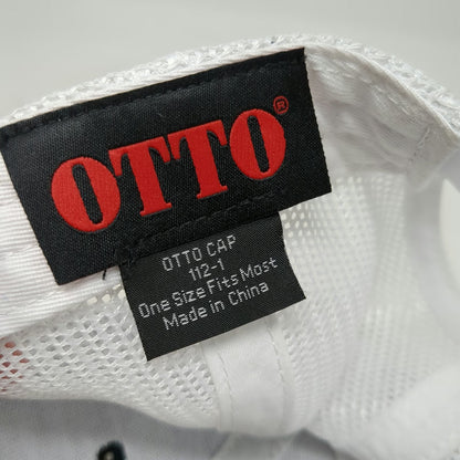 Otto Trucker Hat Black One Size Mesh Back Snapback RB Bass Outdoors Fishing Bass