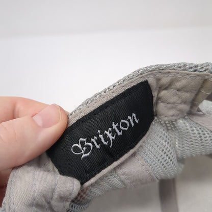 Brixton Manufacturing Co. Snapback Trucker Hat Gray OS Adjustable Mesh Back