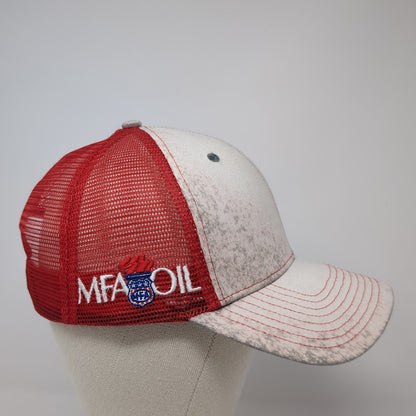 Big O Tires Snapback Trucker Hat Red One Size Mesh Back MFA Oil USA Flag