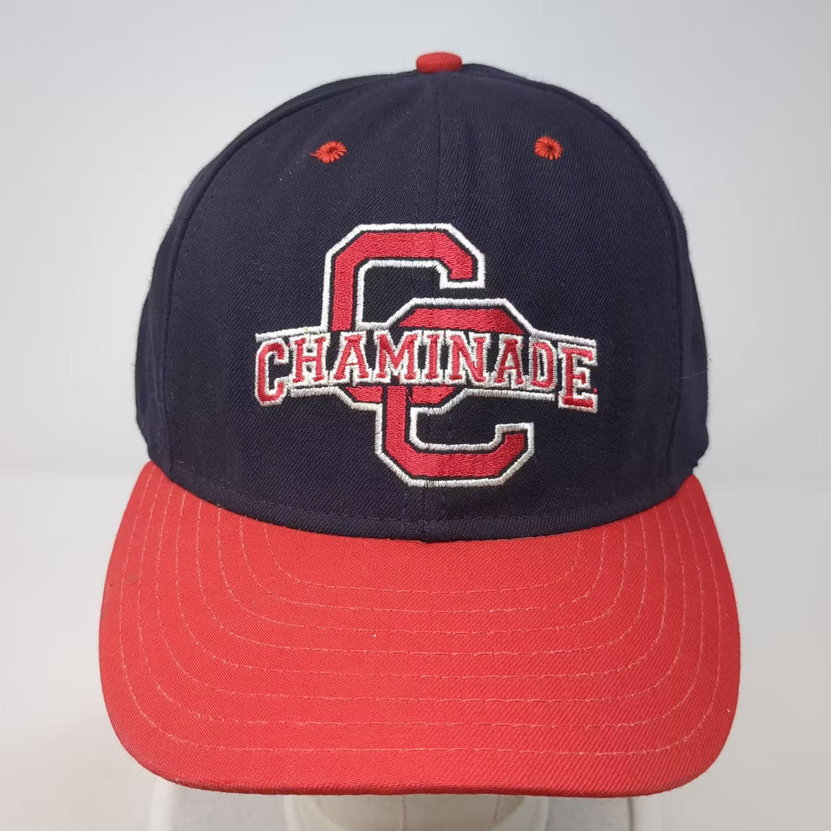 Chaminade Classic Sportswear Snapback Hat Blue Red OSFA USA Adjustable Vintage