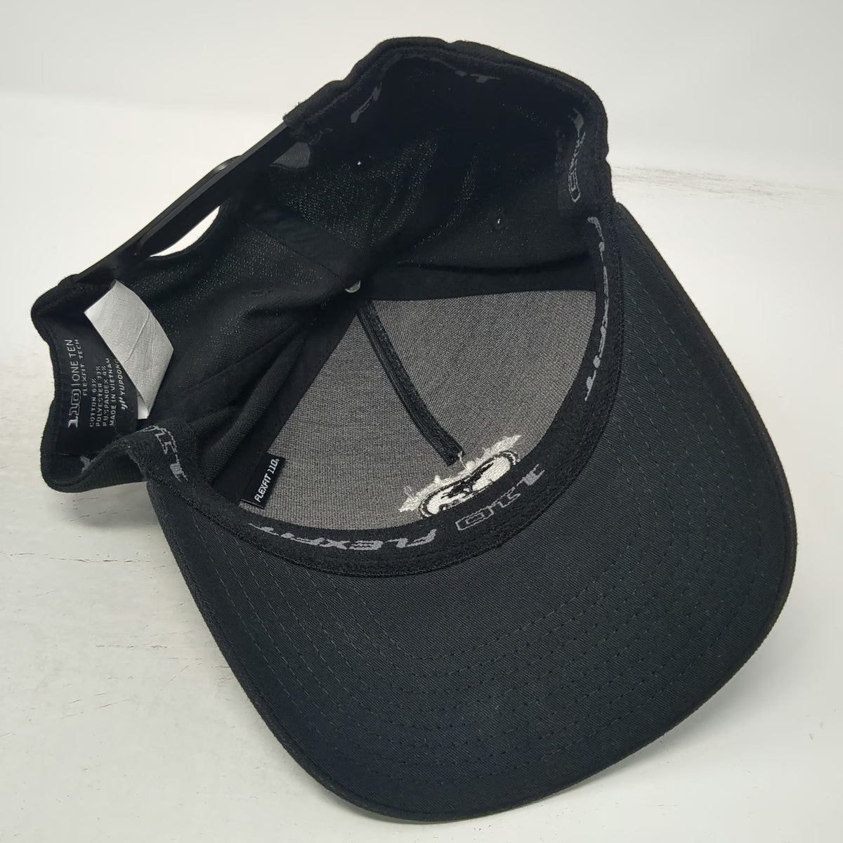 TravisMathew 5 Panel Black One Size Pebble Beach Golf Links Snapback Hat Stripes