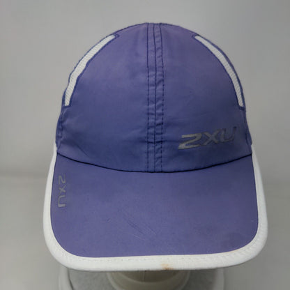 2XU Strapback Hat Blue One Size Adjustable Breathable Mesh Lightweight 6 Panel