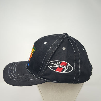Vintage Pascal Picotte Snapback Hat Embroidered Joker Jester Logo #21 Black