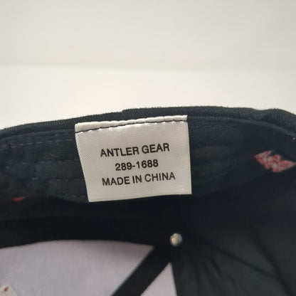 EHS Antlers Athletics Strapback Hat Black One Size Adjustable 6 Panel