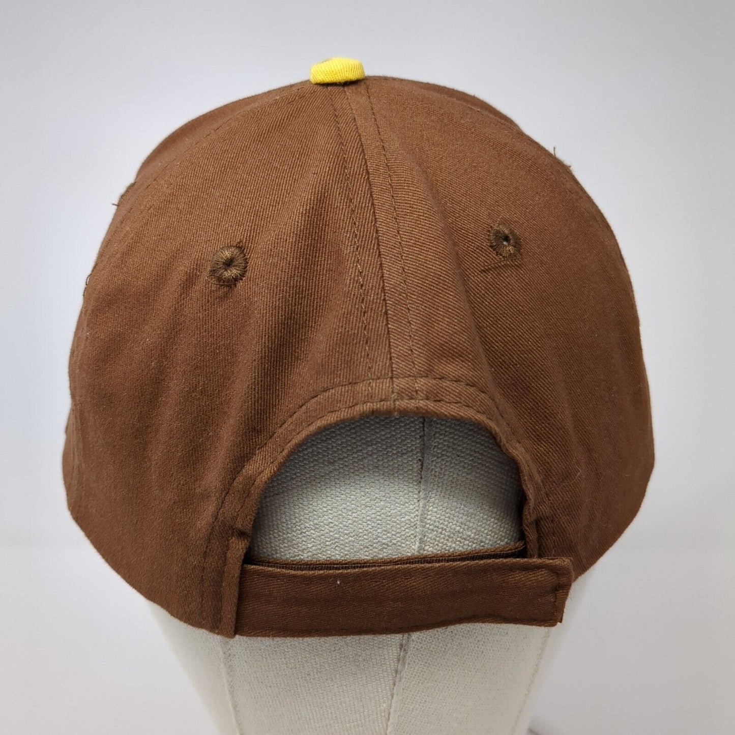 C-A-L Ranch Stores Strapback Hat Brown One Size Adjustable Embroidered
