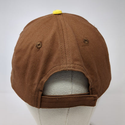 C-A-L Ranch Stores Strapback Hat Brown One Size Adjustable Embroidered