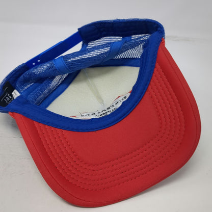 Jack's Surfboards Trucker Hat White Blue Red OSFM California Mesh Back Rope Logo