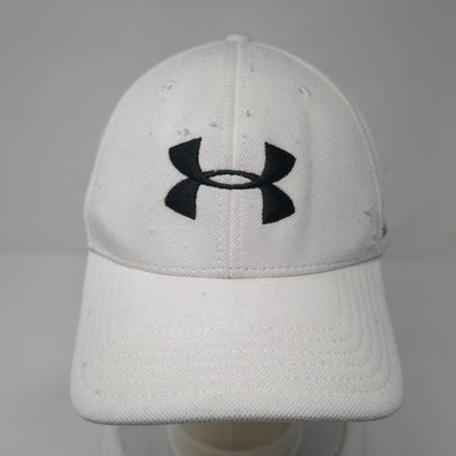 Under Armour Fitted Hat White Size L/XL Embroidered 6 Panel I Will Polyester