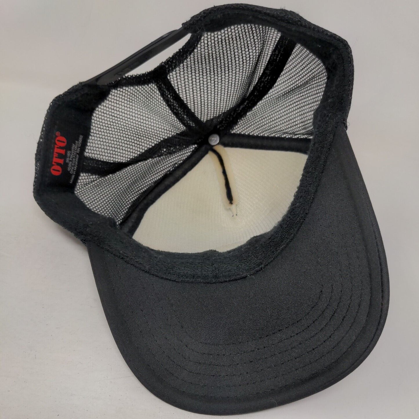 Kreep Snapback Mesh Back Rope Trucker Hat Black OSFM Adjustable Otto