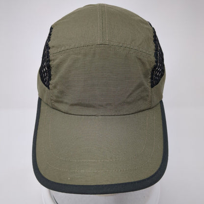 Unbranded Strapback 5 Panel Cap Green One Size Adjustable Breathable Blank