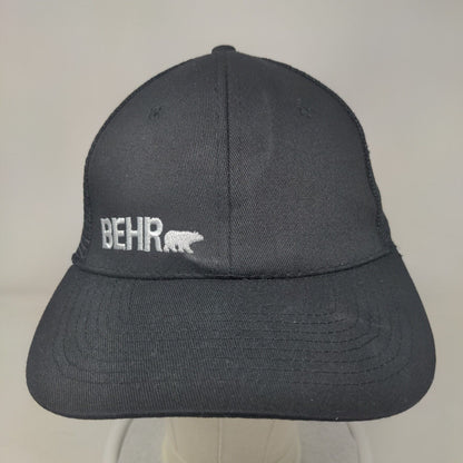 Behr Snapback Mesh Back Trucker Hat Black One Size Embroidered Outdoor