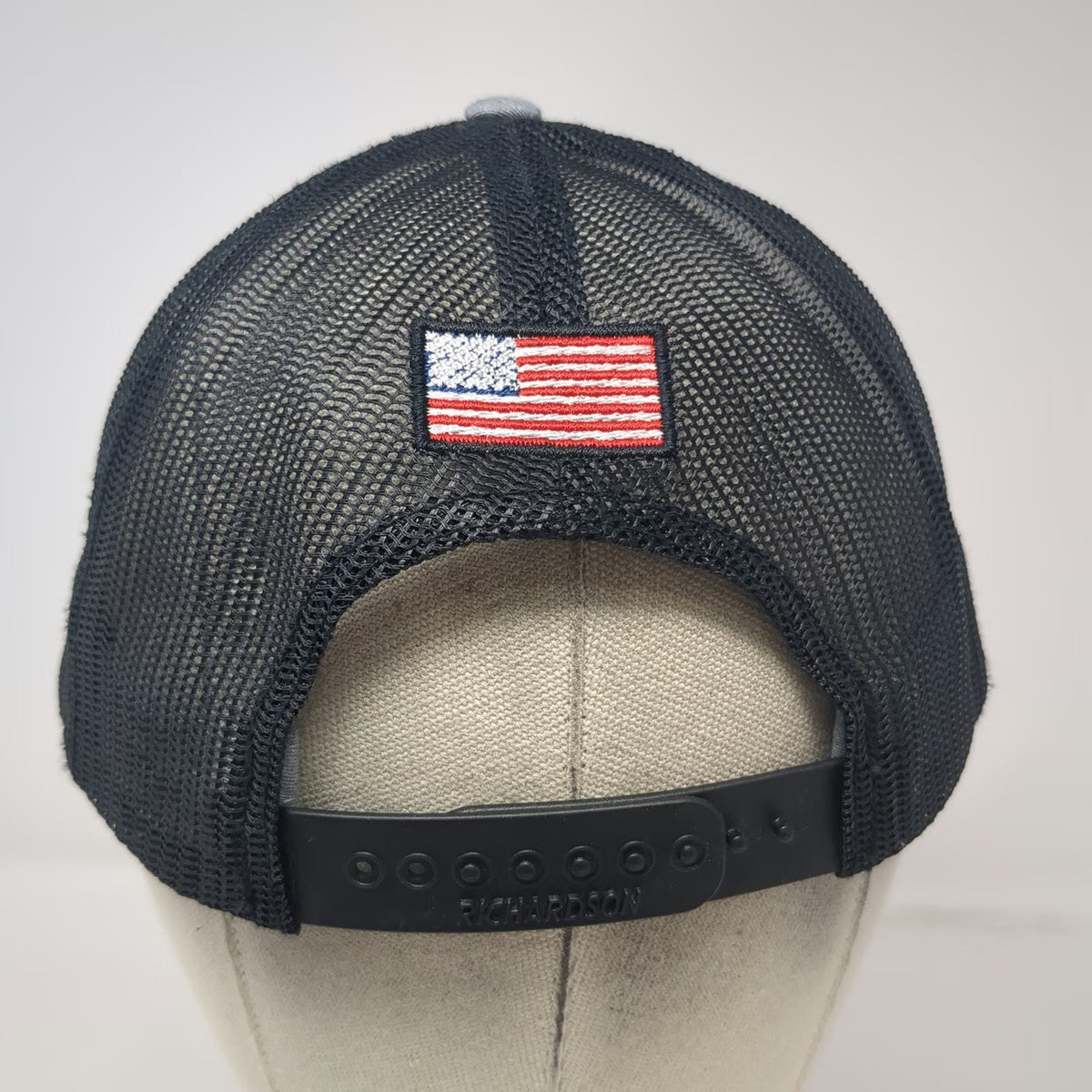 Richardson Trucker Hat Gray One Size Laird Manufacturing Mesh Back Snapback