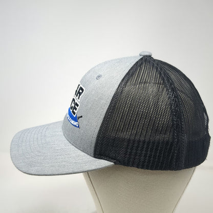 Richardson Trucker Hat Gray L Clear Choice Window Cleaning Mesh Back Snapback