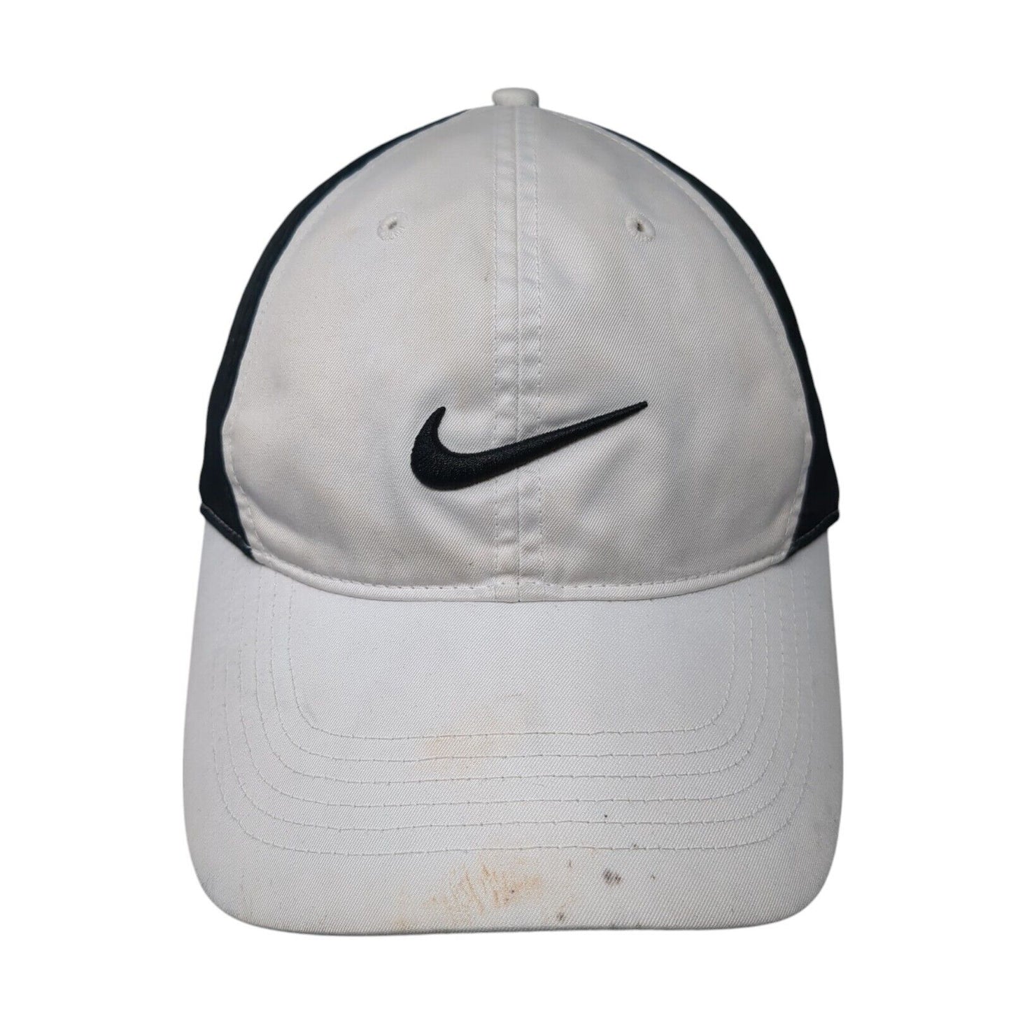 Nike One Strapback Golf Hat White One Size Embroidered Swoosh Adjustable