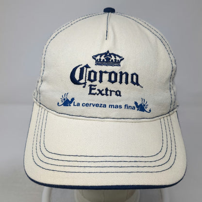 HB Sportgear 5 Panel Beige Blue One Size Corona Extra Beer Contrast Stitch Hat