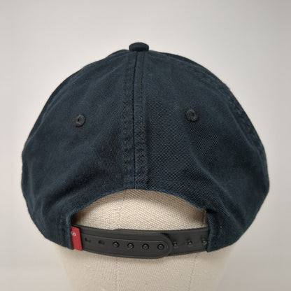 Levi's Snapback Hat Blue 58cm Adjustable Embroidered Solid 6 Panel