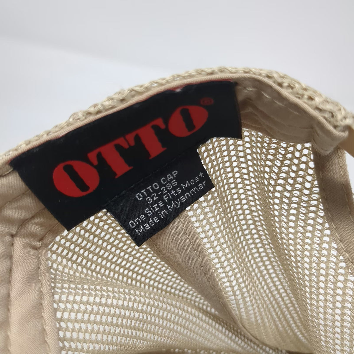 OTTO Trucker Hat Beige Green One Size Snapback Mesh WCL Group Propeller Logo