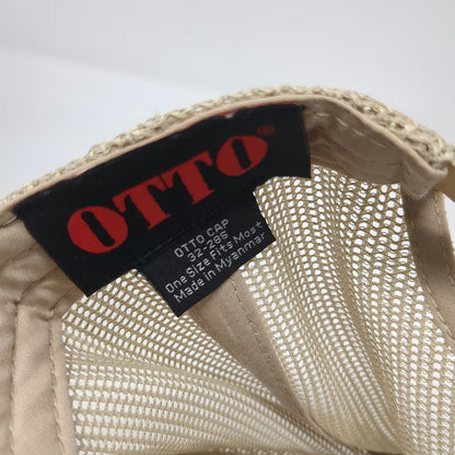 OTTO Trucker Hat Beige Green One Size Snapback Mesh WCL Group Propeller Logo