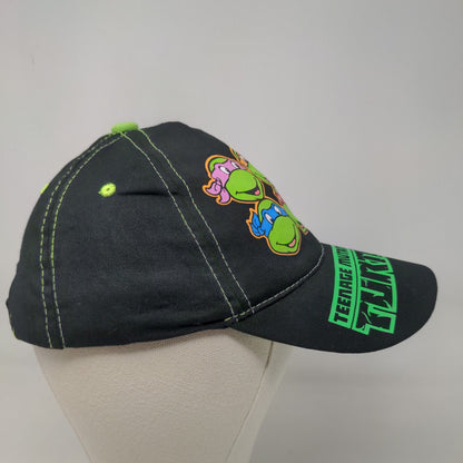 Nickelodeon Boy's Strapback Hat Black Size OSFM Graphic TMNT Turtles Logo