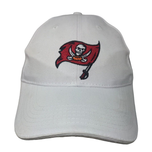 Acme Men's Strapback Hat White Embroidered Tampa Bay Buccaneers Logo