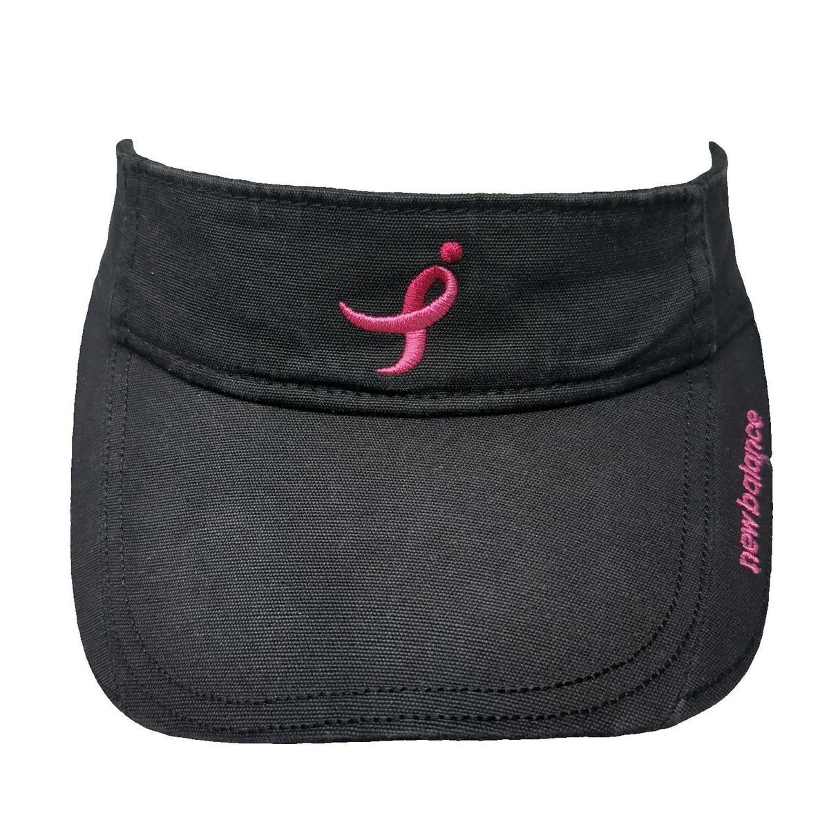 New Balance Visor Black One Size Hat Pink Ribbon Susan G. Komen For The Cure