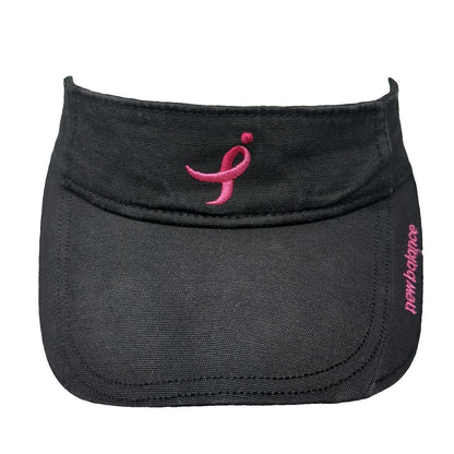 New Balance Visor Black One Size Hat Pink Ribbon Susan G. Komen For The Cure