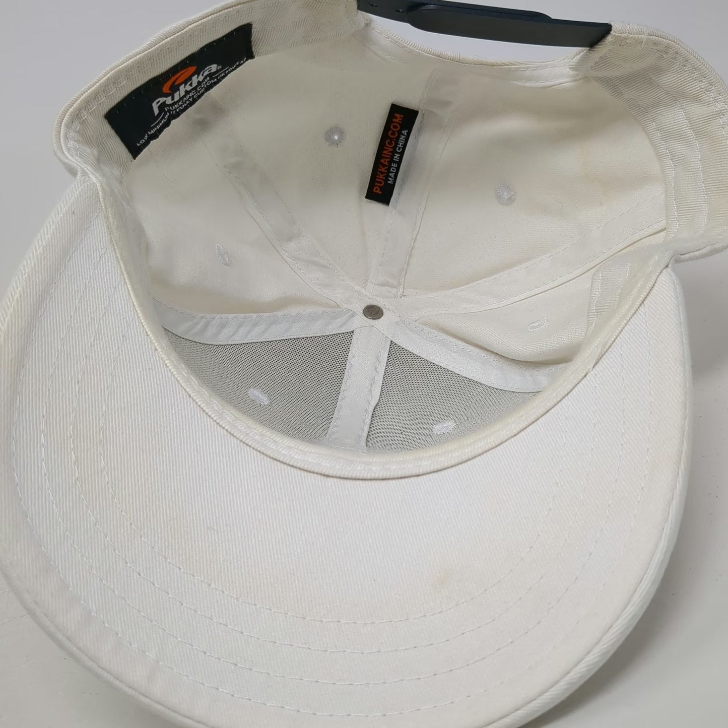 Pukka Baseball Cap White One Size Albatross Golf Wear American Flag Snapback
