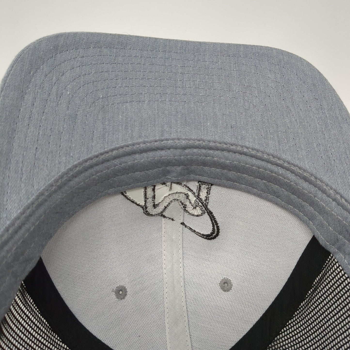 M Snapback 112 Trucker Hat Gray One Size Adjustable Mesh Back Richardson