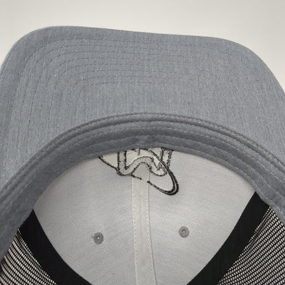 M Snapback 112 Trucker Hat Gray One Size Adjustable Mesh Back Richardson
