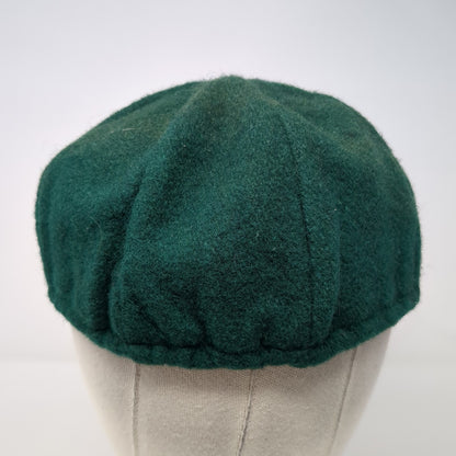 Vintage Wool Cricket Hat Green India Star Logo Embroidered Sports