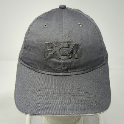 Port & Company Baseball Cap Gray One Size PCA Logo Embroidered Strapback Hat