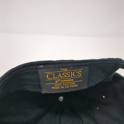 Rejection Pact Slideback Hat Black OS Adjustable Embroidered Classics Yupoong