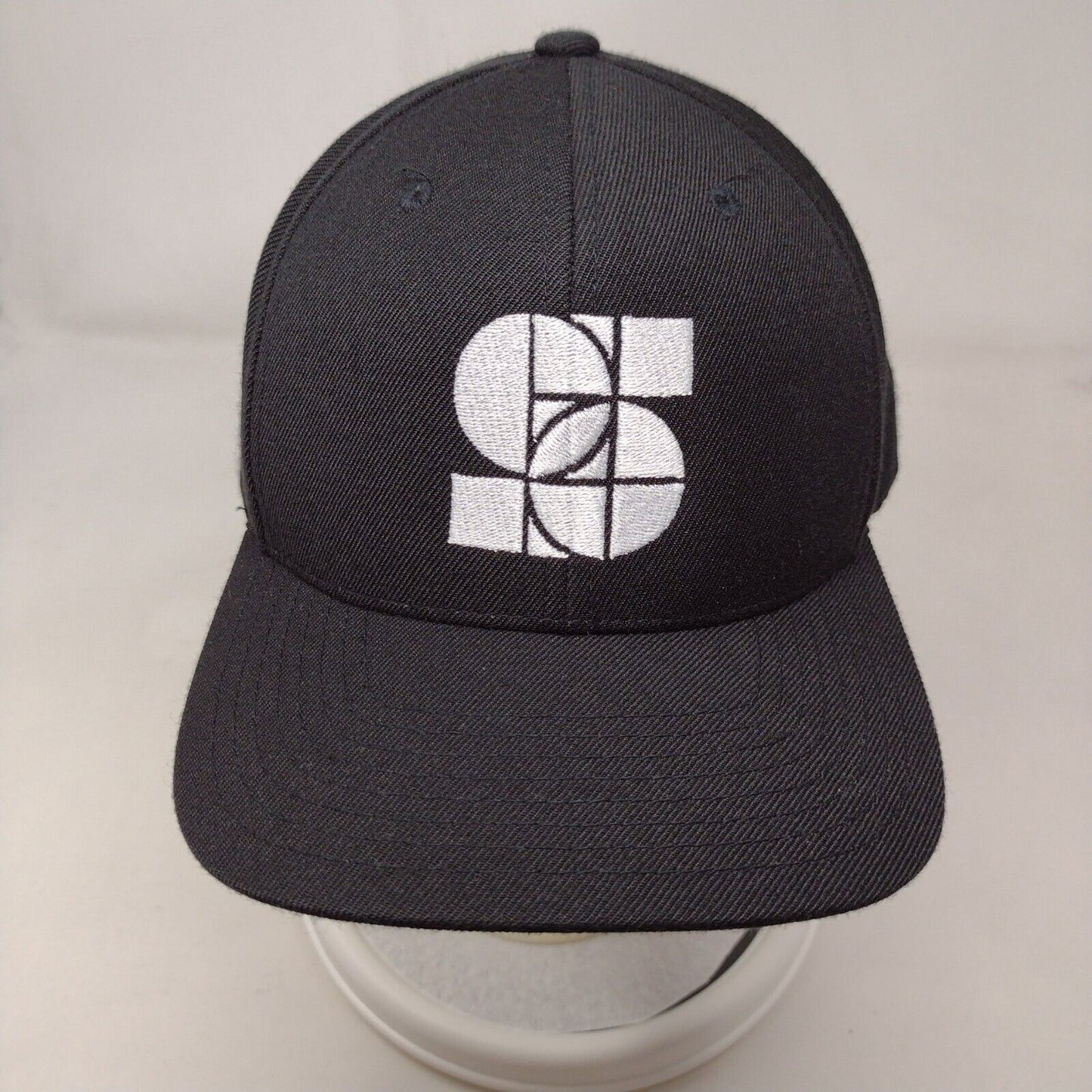 The Classics Yupoong Snapback Hat Black OSFA Embroidered Monogram
