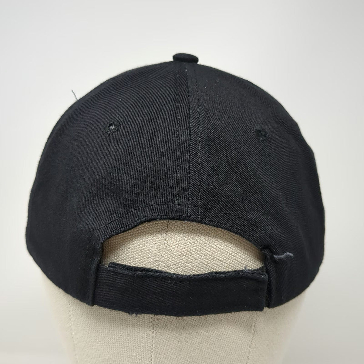 PIBI Red Puff Embroidery Black Baseball Cap Hat One Size Adjustable Strapback