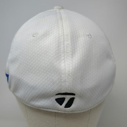 TaylorMade Baseball Cap White XL SIM TP5 A-Flex Stretch Fit Golf Performance Hat