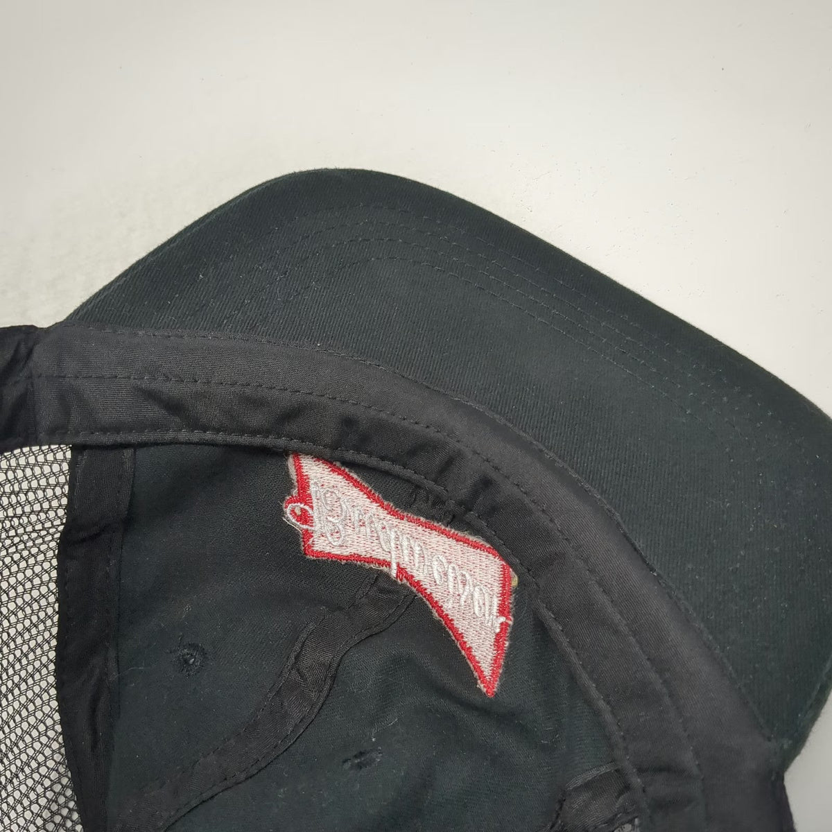 Budweiser Trucker Hat Black One Size Mesh Back Snapback Embroidered Logo Cap