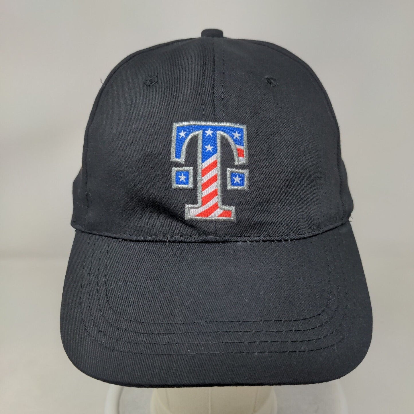 T-Mobile USA Flag Strapback Hat Black One Size Mobilize For Service