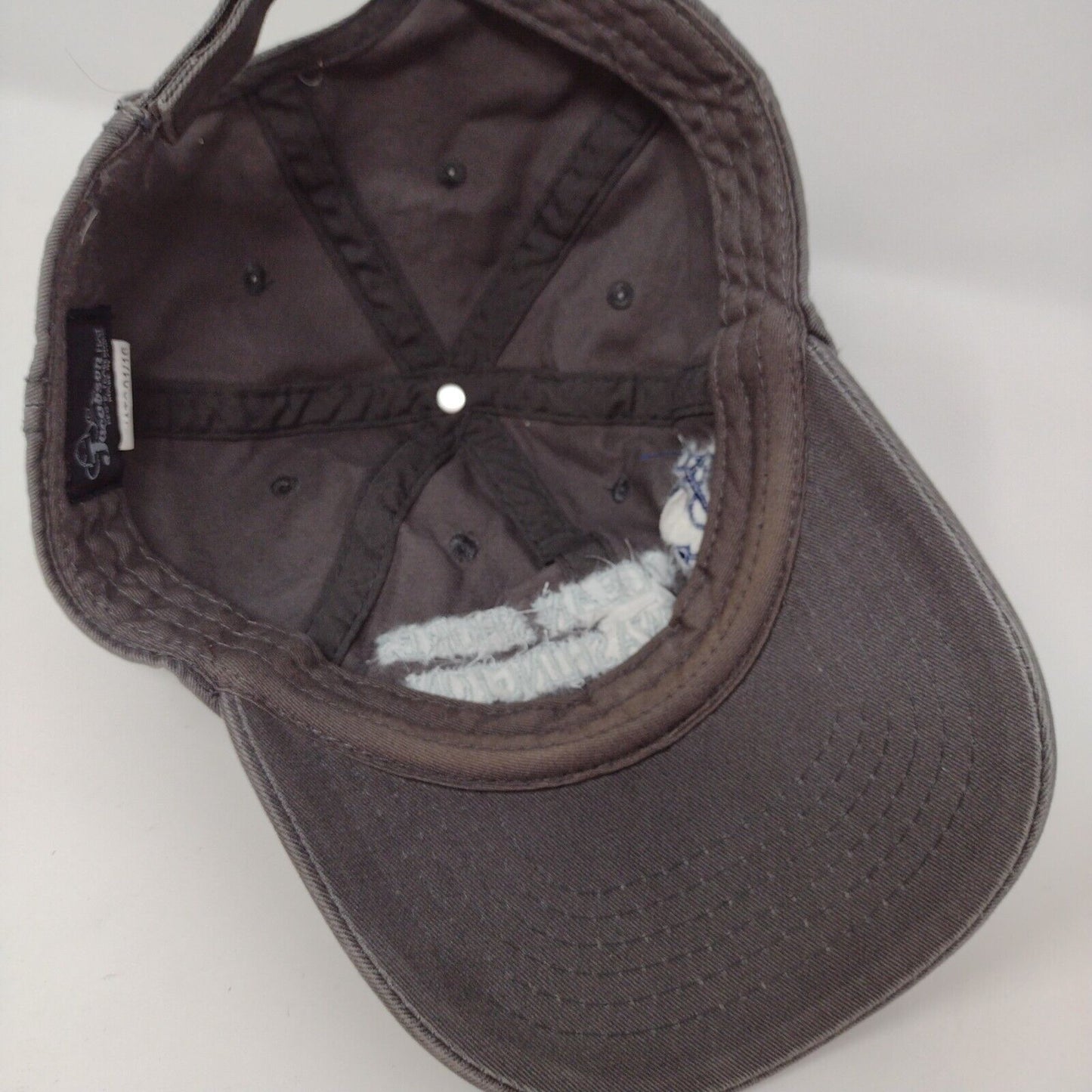 Ocean Shores Washington Strapback Hat Gray OSFA Embroidered Jacobson