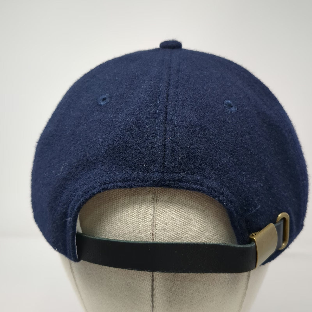 New Era Atlanta Braves MLB 9Fifty Cap Hat Blue One Size Flat Brim Wool Leather