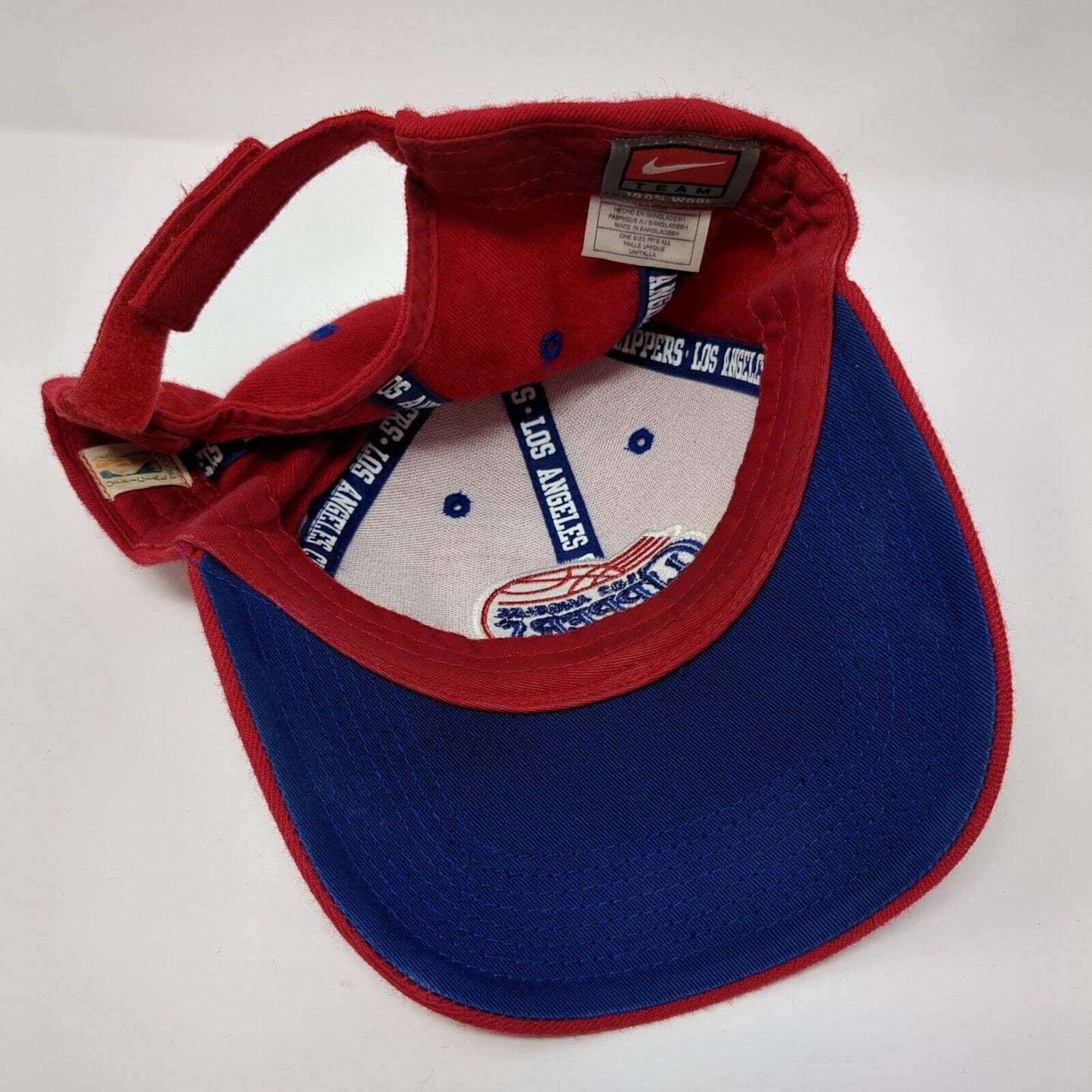 Nike Team Los Angeles LA Clippers Strapback Hat Red OSFA NBA Embroidered Logo