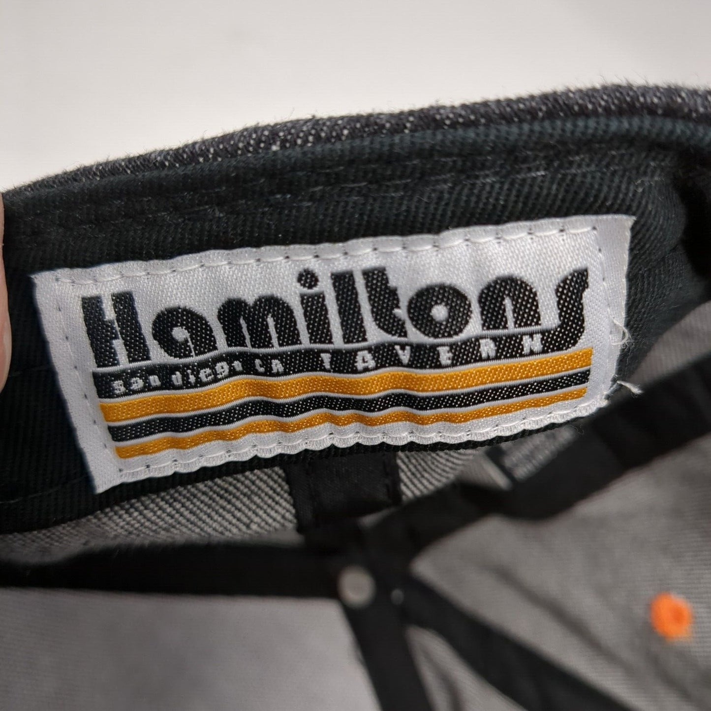 Hammies Beer Bar Snapback Hat Black One Size Adjustable Hamiltons