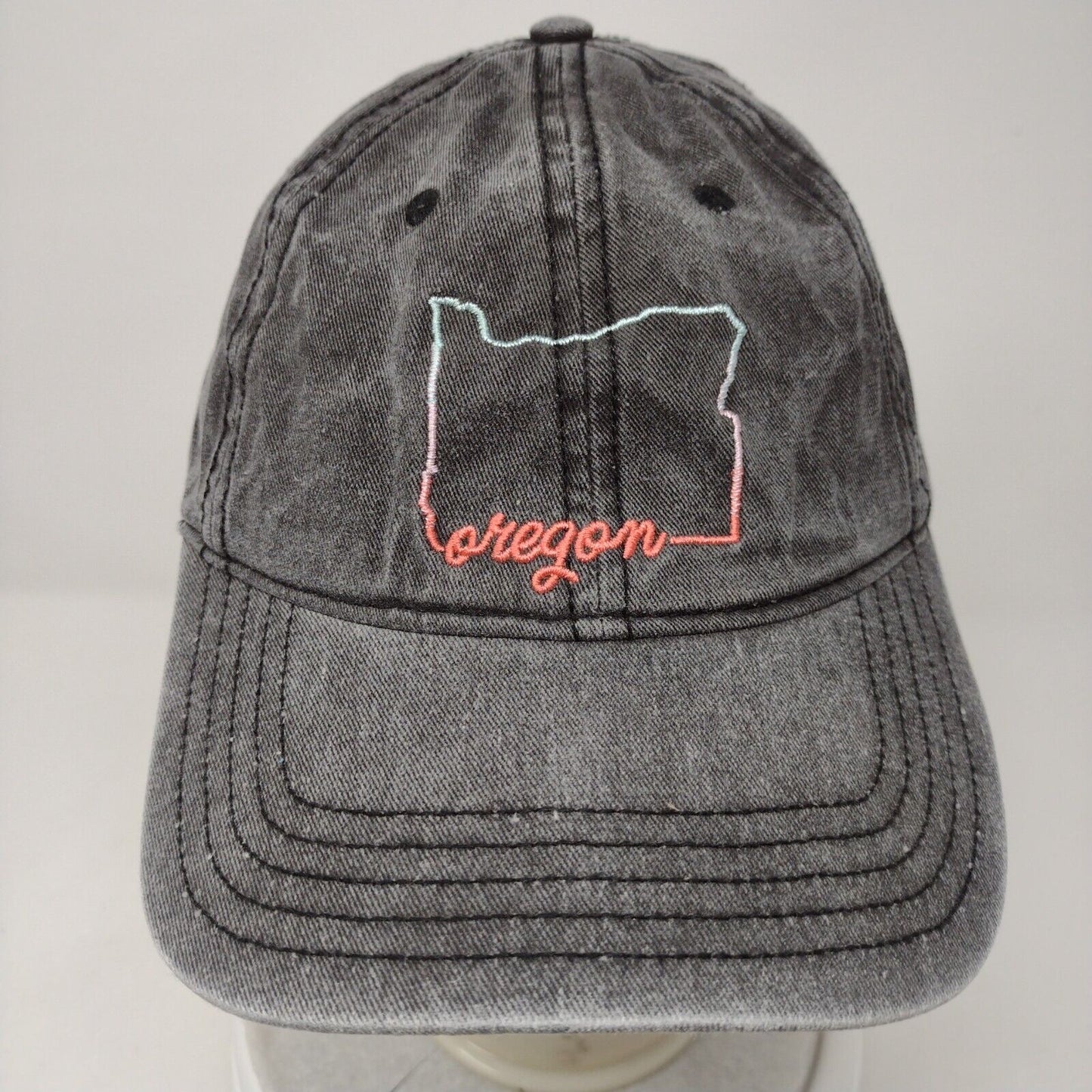 Oregon Slideback Hat Gray OSFM Adjustable Embroidered Home Free