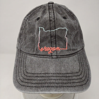 Oregon Slideback Hat Gray OSFM Adjustable Embroidered Home Free